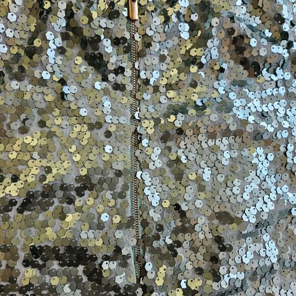 Annarita N NWT Seafoam Green Sequin Strapless Dress Small - Picture 11 of 15